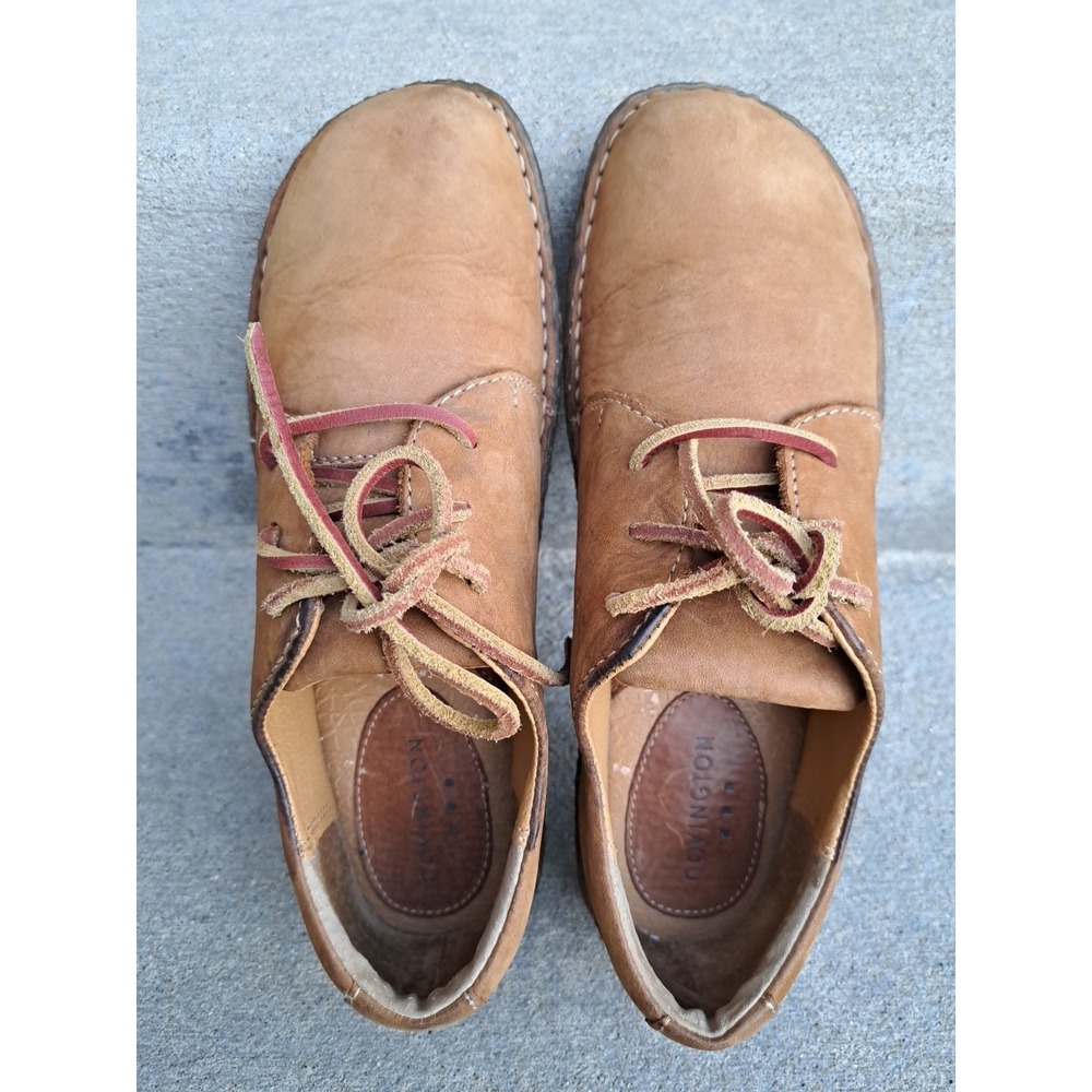 Covington Women's Brown Leather Lace-up Oxford Shoes Comfort 8.5